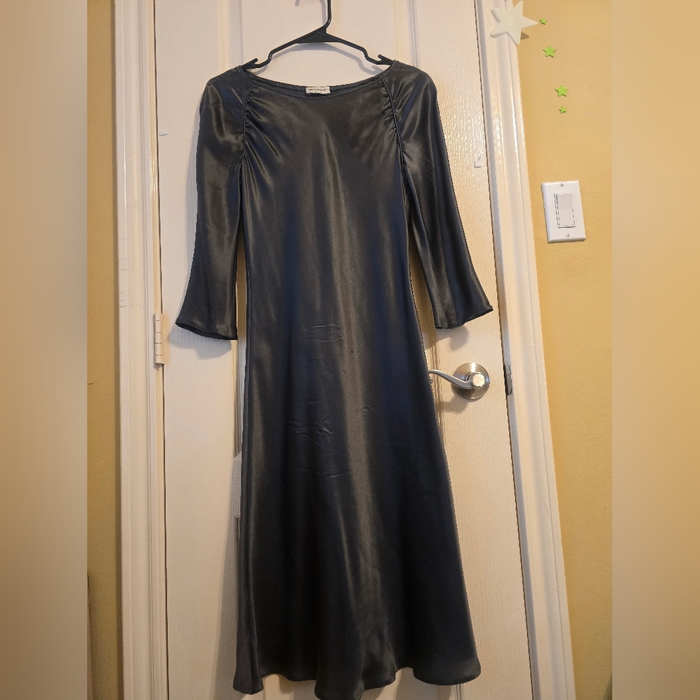 Elegant Black Midi Dress Emporio Armani